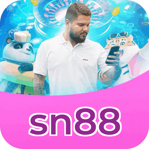 Interface do aplicativo sn88 mostrando jogos disponíveis no iOS e Android
